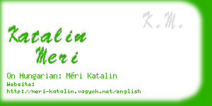 katalin meri business card